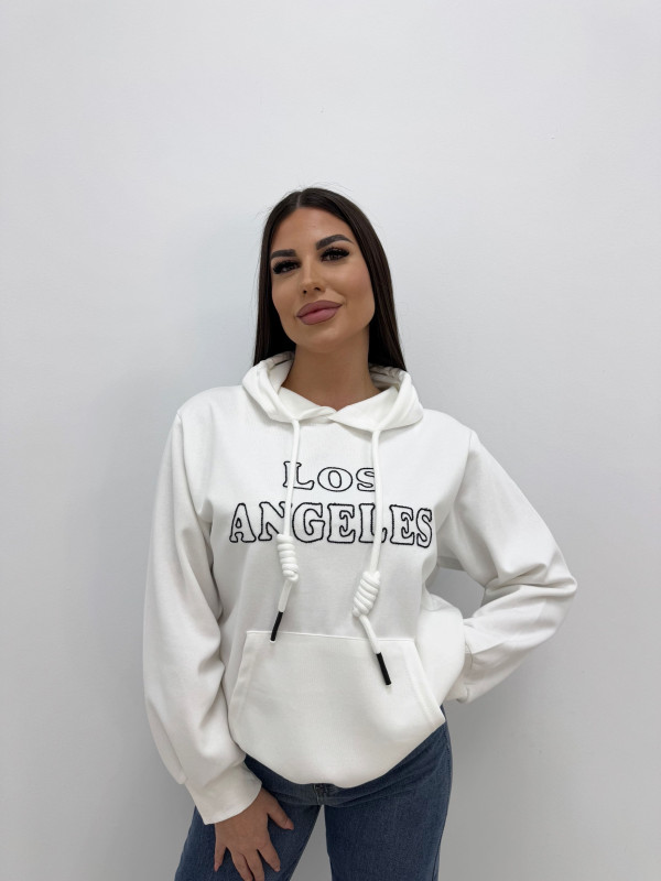 SUDADERA LOS ANGELES BLANCA