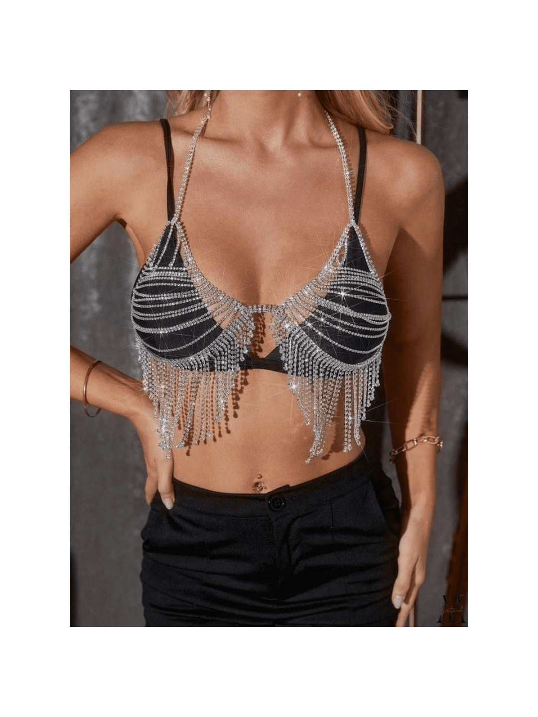 SUJETADOR CADENA BRILLO (OUTLET)