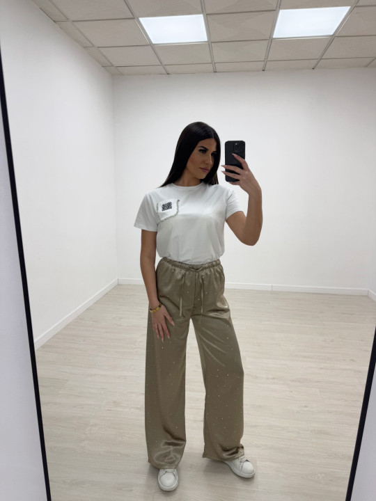 PANTALÓN SATINADO BRILLO TOUPE