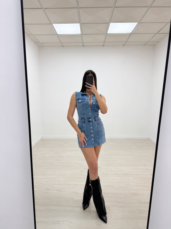 VESTIDO MINI DENIM
