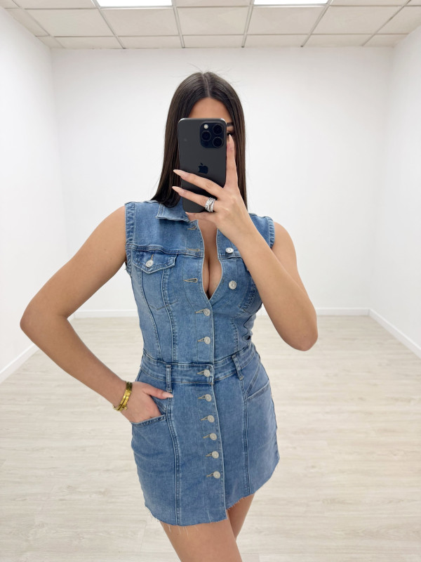 VESTIDO MINI DENIM