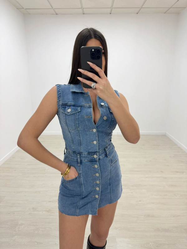 VESTIDO MINI DENIM