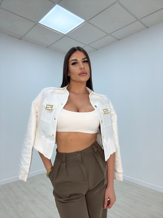 CHAQUETA FENDI BLANCA