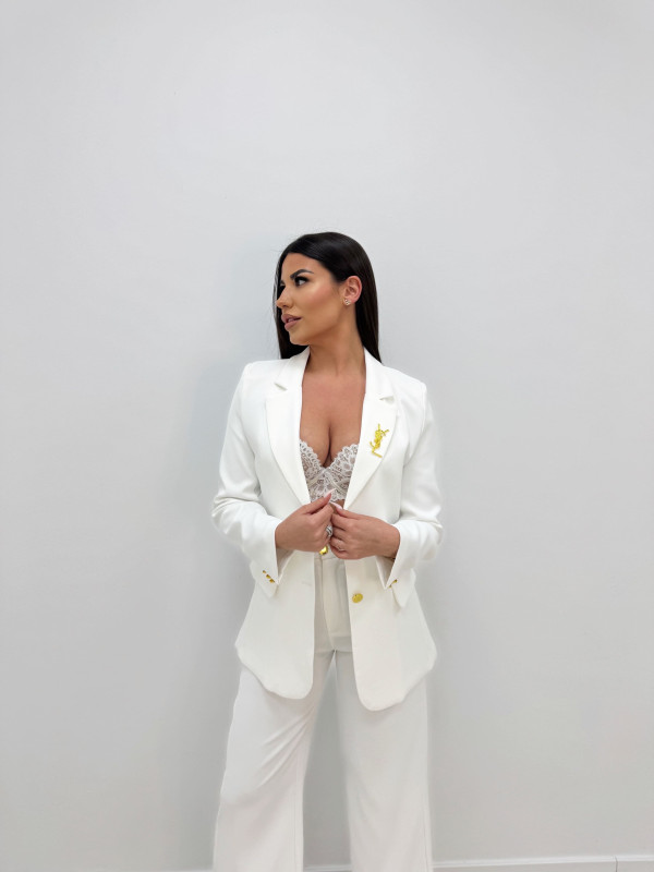 TRAJE YSL BLANCO