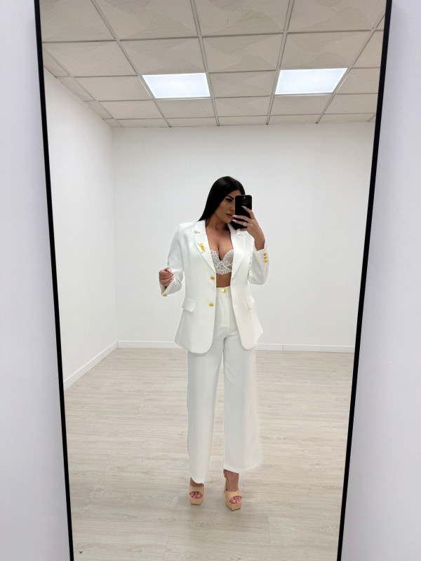 TRAJE YSL BLANCO