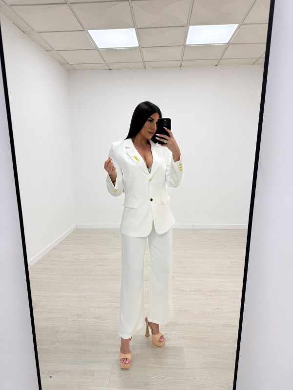 TRAJE YSL BLANCO