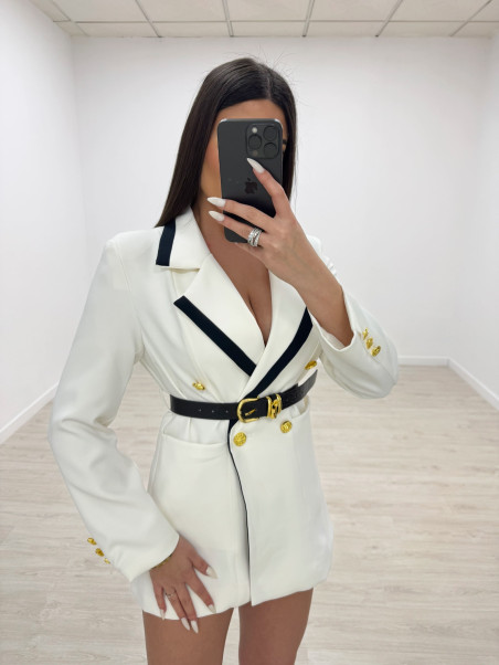 copy of BLAZER VESTIDO EXCLUSIVA BLANCA