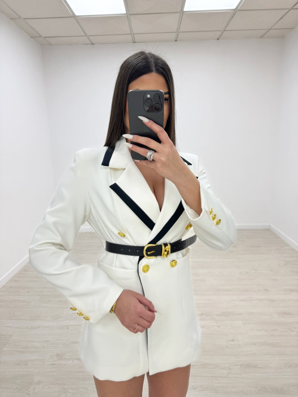 copy of BLAZER VESTIDO EXCLUSIVA BLANCA