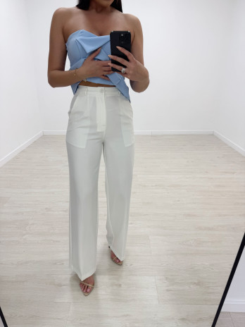 PANTALÓN DE VESTIR BLANCO