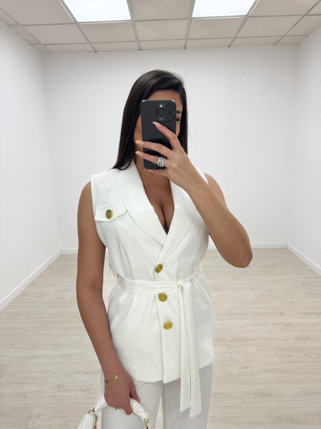 TRAJE BALMAIN BLANCO