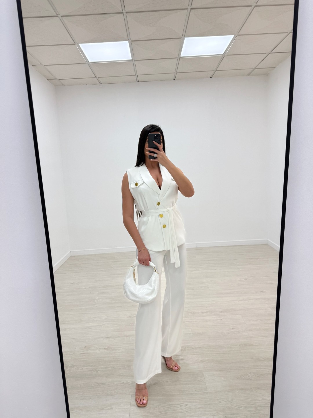 TRAJE BALMAIN BLANCO
