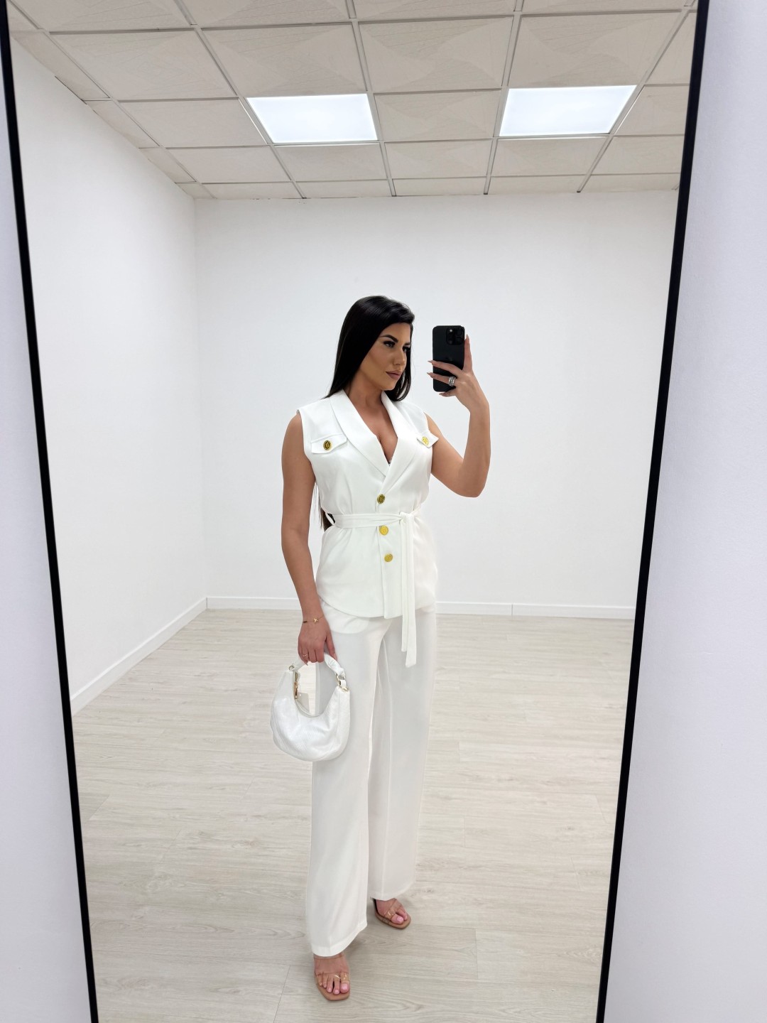 TRAJE BALMAIN BLANCO