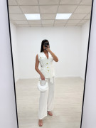 TRAJE BALMAIN BLANCO