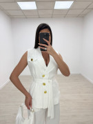 TRAJE BALMAIN BLANCO