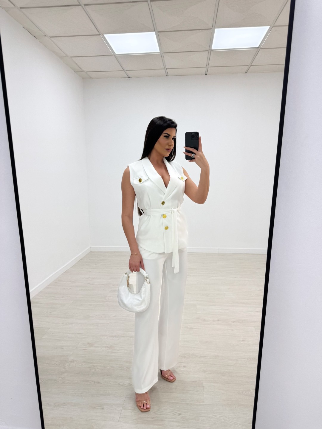 TRAJE BALMAIN BLANCO