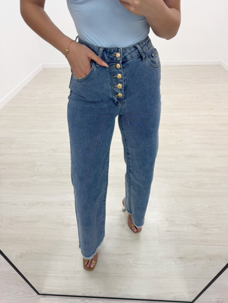 VAQUERO WIDE LEG BOTONES