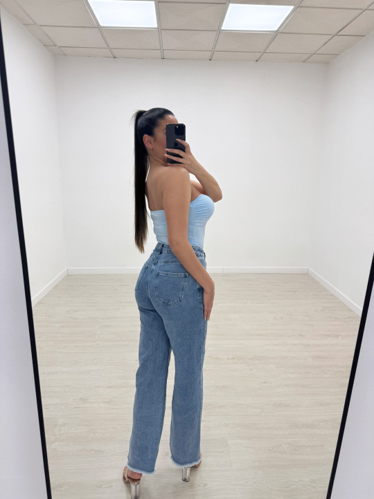 VAQUERO WIDE LEG BOTONES