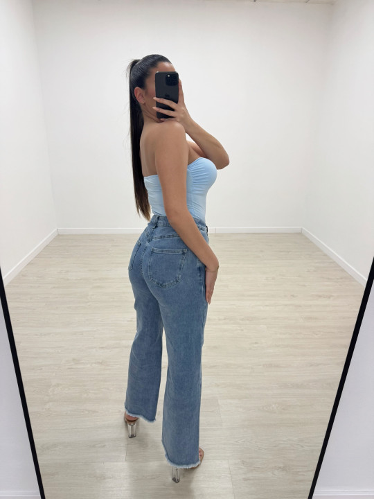 VAQUERO WIDE LEG BOTONES