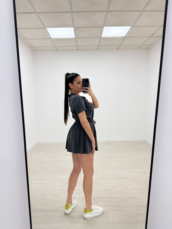 CONJUNTO MIU TENS GRIS