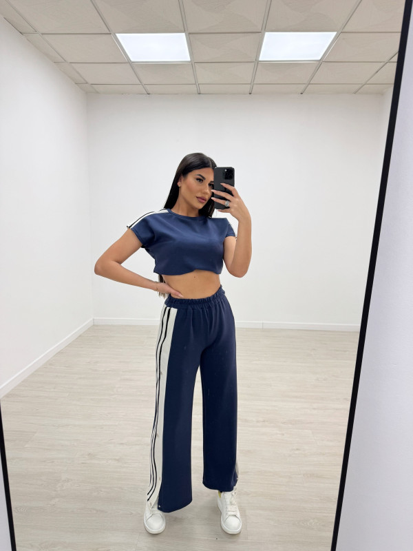 CHANDÁL BOTONES AZUL