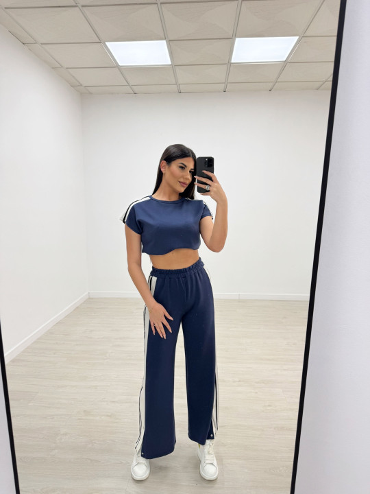 CHANDÁL BOTONES AZUL