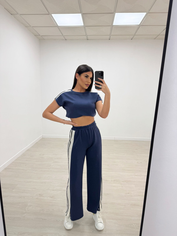 CHANDÁL BOTONES AZUL