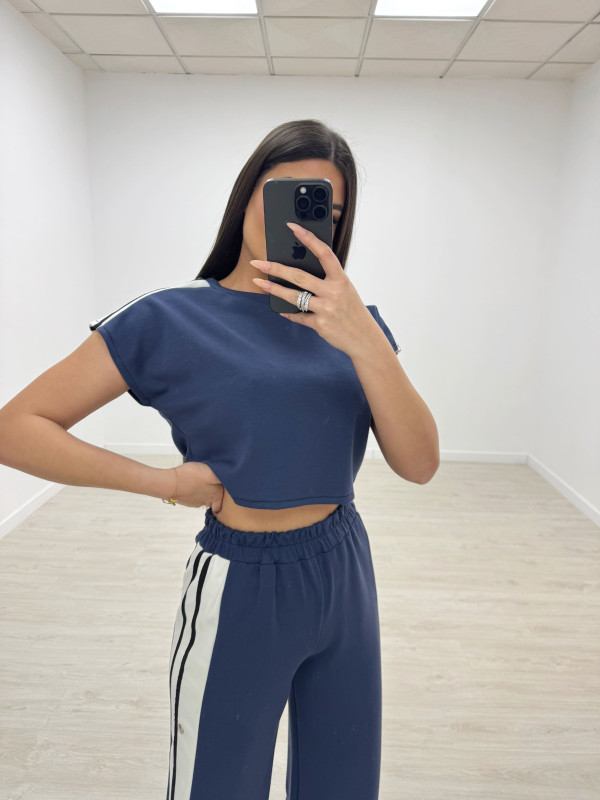 CHANDÁL BOTONES AZUL