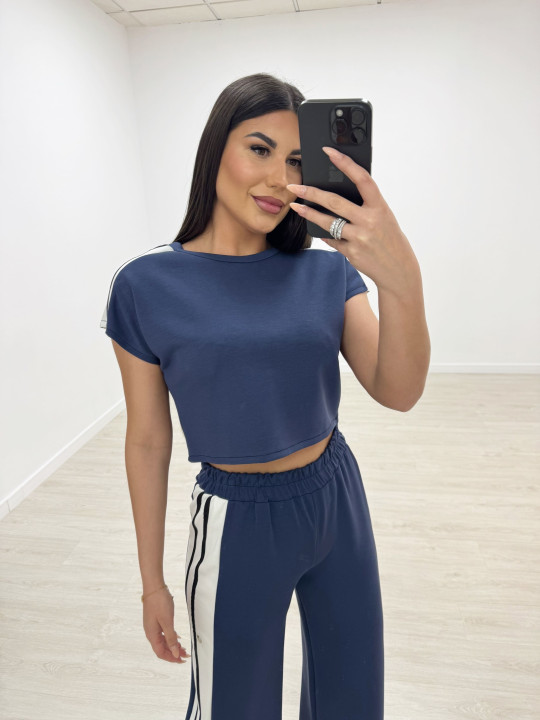 CHANDÁL BOTONES AZUL