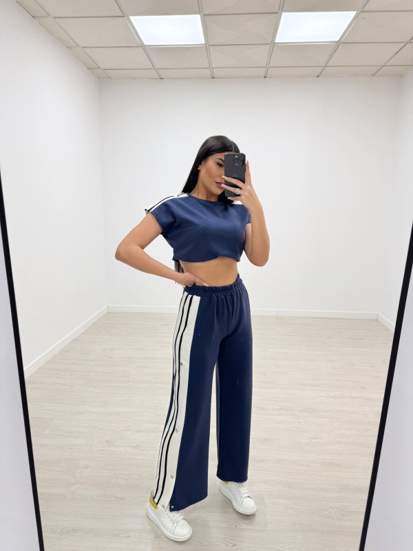 CHANDÁL BOTONES AZUL