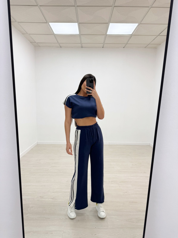 CHANDÁL BOTONES AZUL