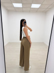 PANTALÓN CHANDÁL PALAZZO MARRÓN