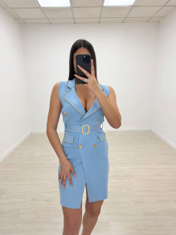 VESTIDO LUXE CELESTE