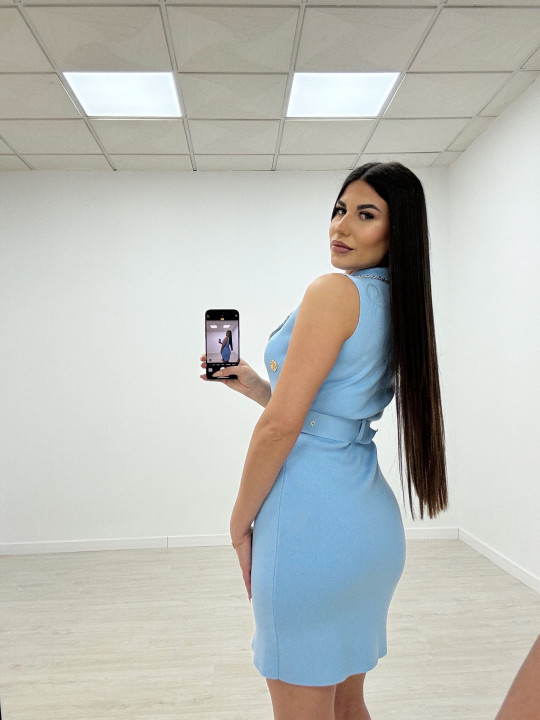 VESTIDO LUXE CELESTE