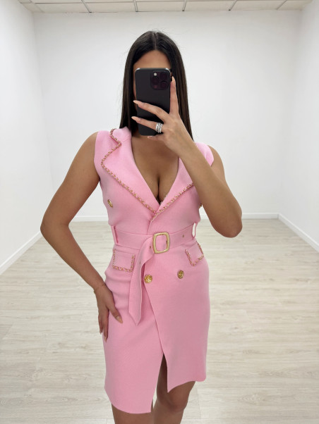 VESTIDO LUXE ROSA