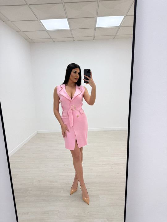 VESTIDO LUXE ROSA
