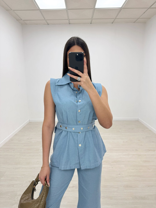 CONJUNTO SHAYLA DENIM CLARO