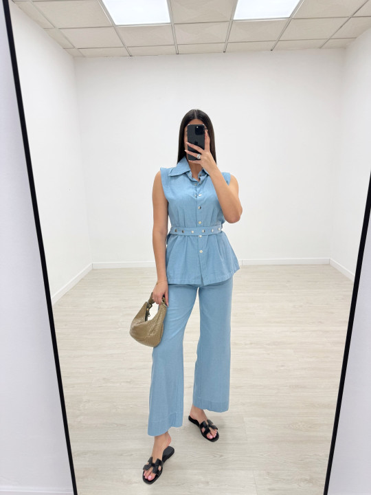 CONJUNTO SHAYLA DENIM CLARO