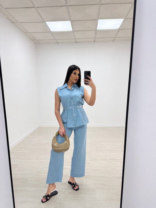 CONJUNTO SHAYLA DENIM CLARO