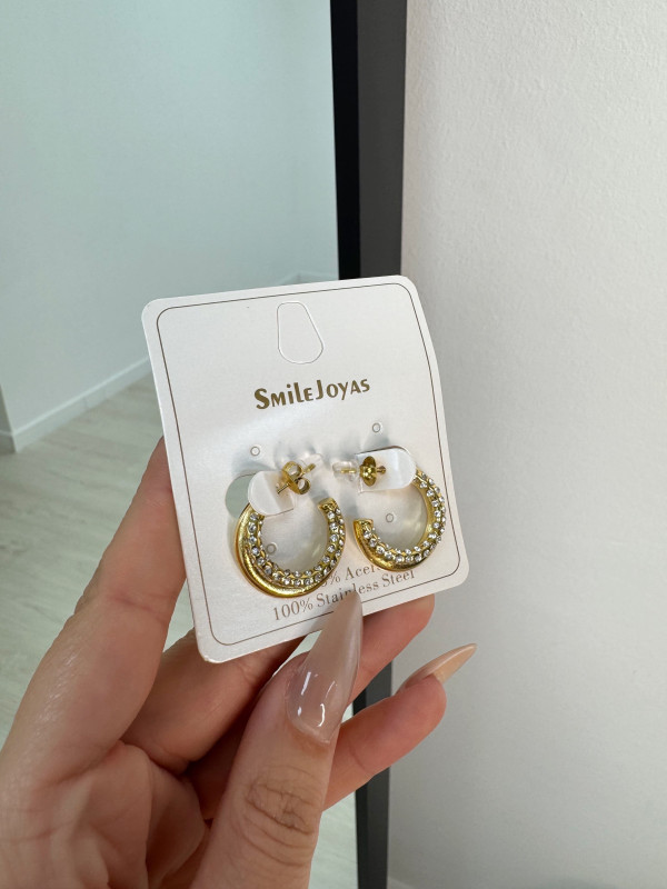 AROS DOBLE BRILLO ORO