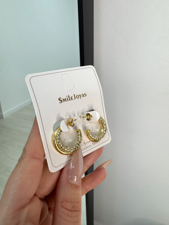 AROS DOBLE BRILLO ORO