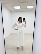 PANTALÓN EXCLUSIVO + CADENA BLANCO