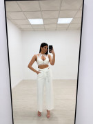 PANTALÓN EXCLUSIVO + CADENA BLANCO