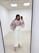 PANTALÓN EXCLUSIVO + CADENA BLANCO