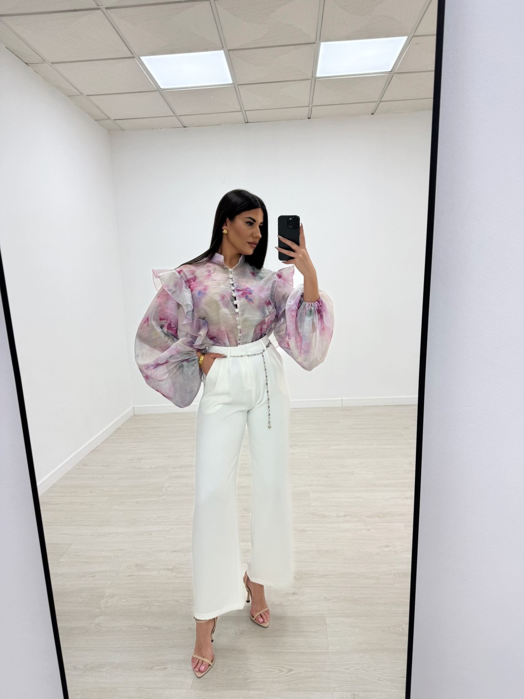 PANTALÓN EXCLUSIVO + CADENA BLANCO