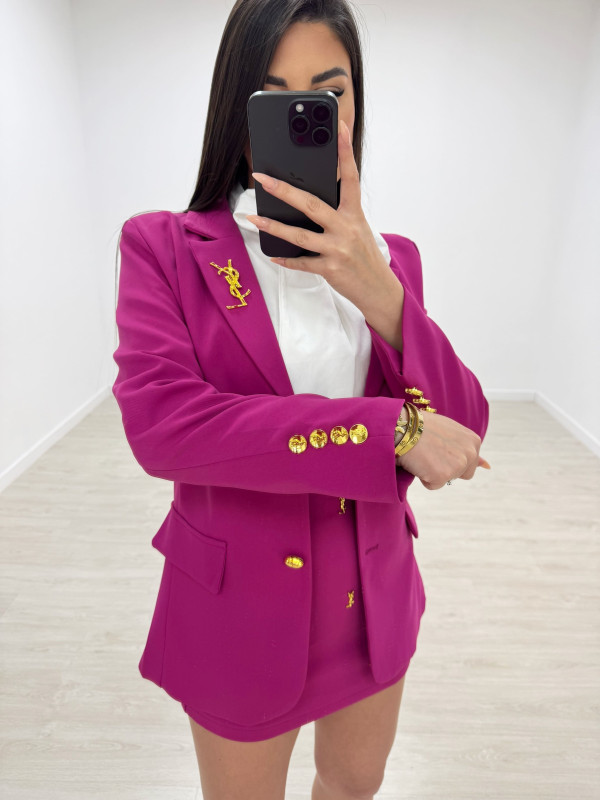 copy of TRAJE FALDA YSL FUCSIA