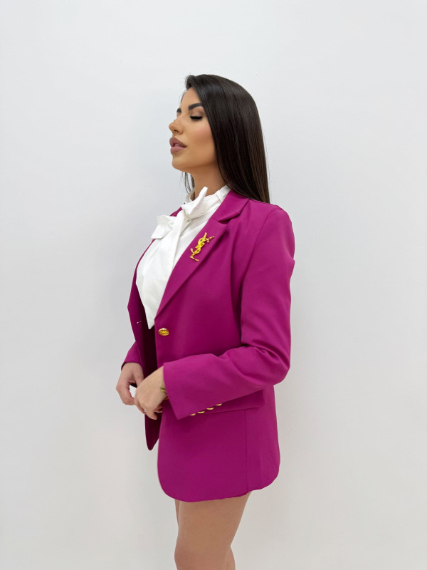 copy of TRAJE FALDA YSL FUCSIA
