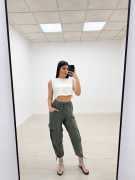 BLUSA CROP LINO BLANCA