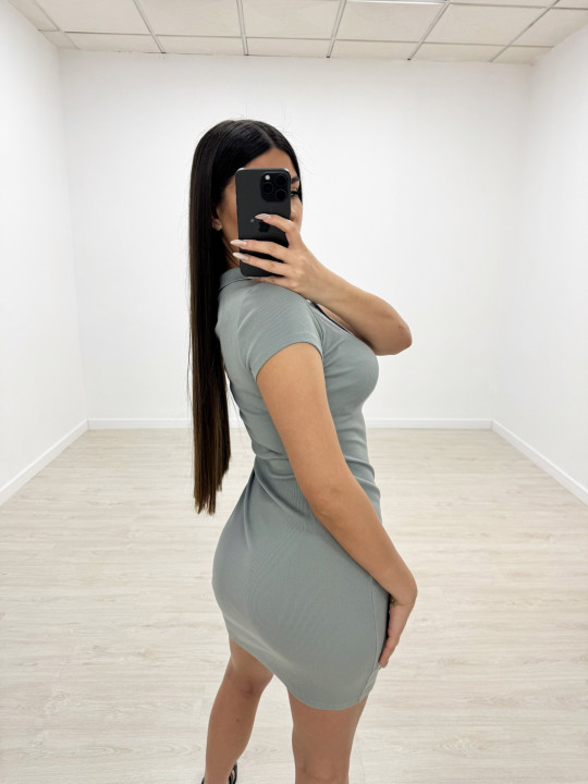 VESTIDO CANALÉ POLO GRIS