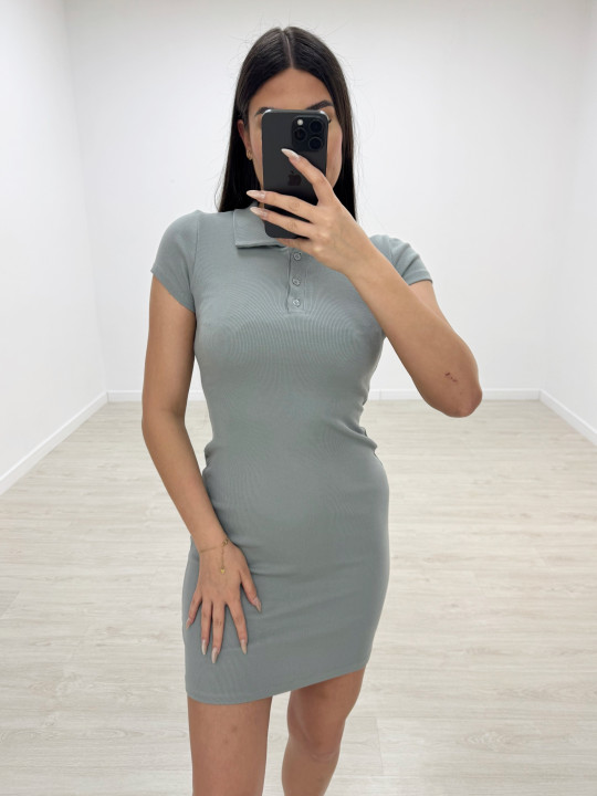 VESTIDO CANALÉ POLO GRIS