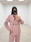 TRAJE OVERSIZE SOLAPA ROSA TRAJE OVERSIZE SOLAPA ROSA